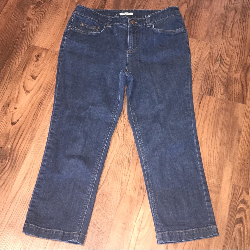 Jones New York Classic Women's Dark Blue Straight-Leg Jeans size 12